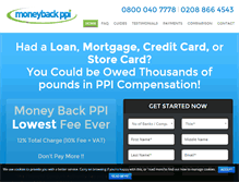 Tablet Screenshot of moneybackppi.com